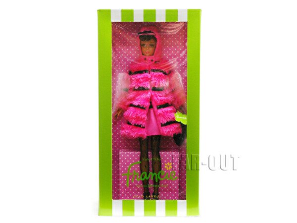 バービー フランシー ブラック Fuchsia 'N Fur ピンクのファーコート 限定版 - FAR-OUT