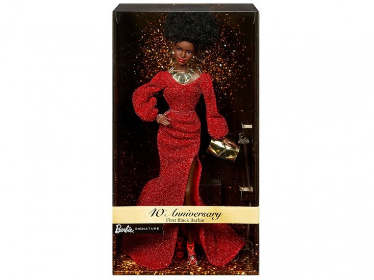バービー 40周年記念 復刻版 黒人 ドール 人形 アフリカンアメリカン