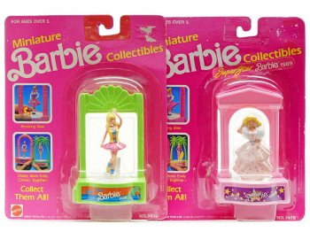 Сӡ ߥ˥奢 ե奢 2å 1989 ơ ѡ ե˥ɥ꡼ Barbie Miniture Collectibles Mattel