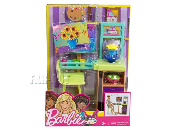 バービー ペインティング プレイセット アートスタジオ 家具 アトリエ お絵描き Barbie Art Studio Playset - FAR-OUT