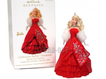 ホールマーク 2012 オーナメント クリスマス ホリデー バービー Celebration Barbie