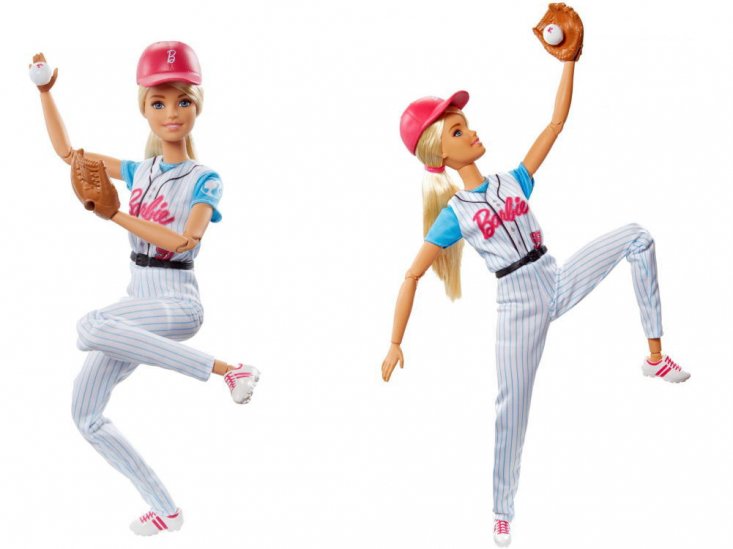 Barbie deals baseball player