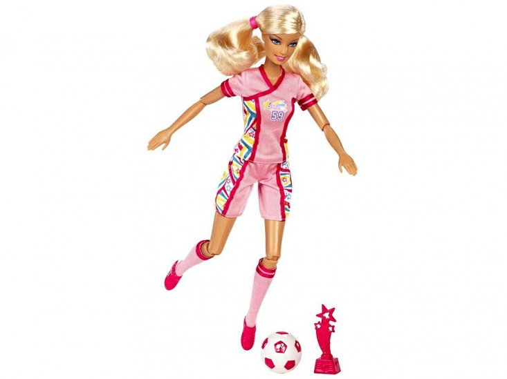 バービー I can be... サッカープレイヤー ピンクソックス Barbie