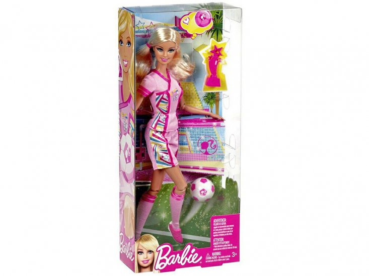 バービー I can be... サッカープレイヤー ピンクソックス Barbie