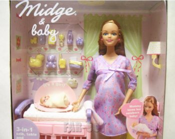 ミッヂ＆ベビー 妊婦 ハッピーファミリー Midge & Baby Happy Family ドール 人形 バービーの友達
