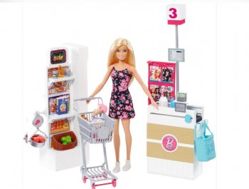 バービー スーパーマーケット グローサリーストア プレイセット ドール Barbie Supermarket Playset Doll