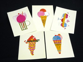 アンディ・ウォーホル アート メッセージカード 5枚セット アイスクリーム