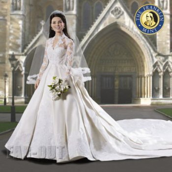 ケイト・ミドルトン キャサリン王妃 Royal Wedding ウェディング ブライド ビニール ドール 人形 フランクリンミント