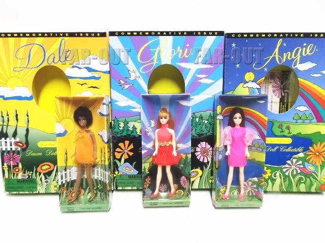 Dawn ドーン 30周年記念 1970-2000 ドーンのお友達 アンジー、グローリー、デール 復刻版 ドール 人形 3点セット - FAR-OUT