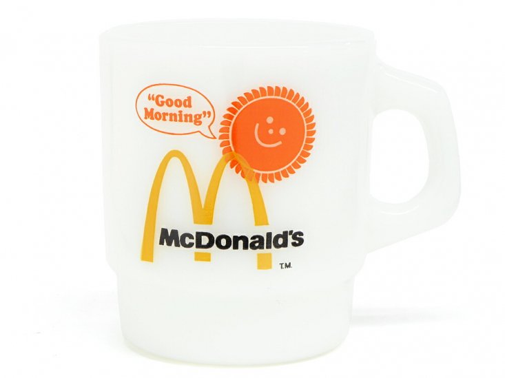 ファイヤーキング マクドナルド Good Morning マグカップ 1970年代 ヴィンテージ Fire King McDonald's -  FAR-OUT