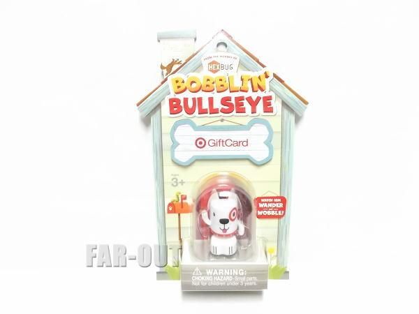 HEX BUG へクス バグ Bobblin' Bullseye ブルズアイ ブルテリア犬 フィギュア ターゲット ギフトカード付きパッケージ -  FAR-OUT