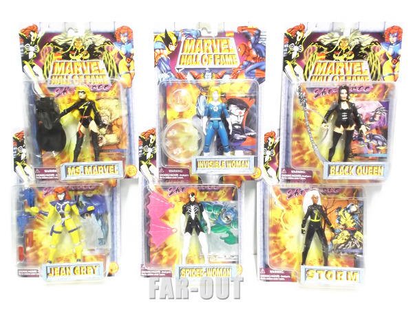 マーベルコミック スーパーヒーロー ウーマン She Force アクションフィギュア Marvel Hall of Fame 6点セット  1990年代 - FAR-OUT