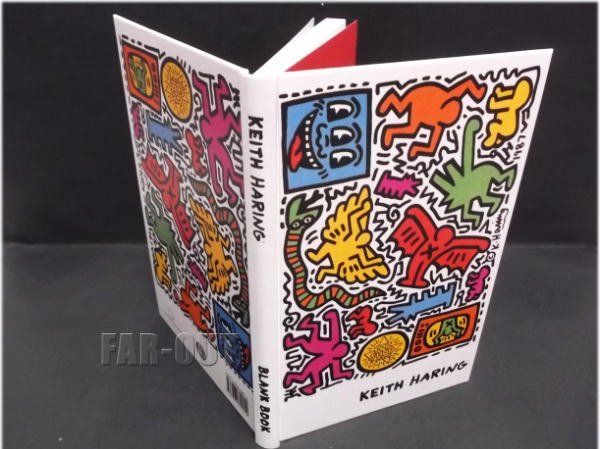 キース・ヘリング アート ハードカバー ノートブック Pop Shop Tokyo Keith Haring Blank Book - FAR-OUT