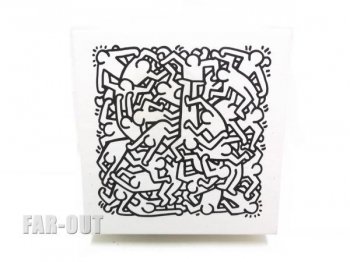 キース・ヘリング アート ジグソーパズル ピープル ポップショップ Keith Haring vintage printed jigsaw puzzle from Pop Shop People