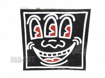 キース・ヘリング アート 三つ目 ブラック ビニールケース Keith Haring