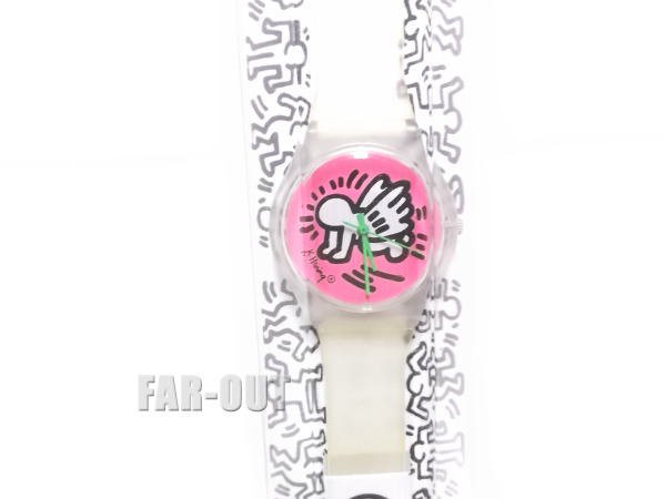 キース・ヘリング アート 腕時計 ピンク ベイビーエンジェル 限定版