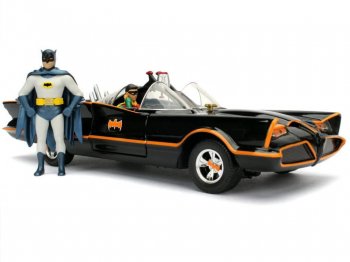 Хåȥ⡼ӥ Хåȥޥ w/ӥ ե奢դ 饷åTV꡼ ᥿㥹 ߥ˥ 1/24 Batman Batmobile Classic Diecast Car Jad