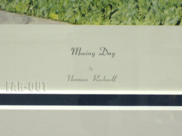 Norman Rockwell ノーマン・ロックウェル 「 Moving Day 」 直筆サイン入り アート フレーム入り コロタイプ版画 -  FAR-OUT