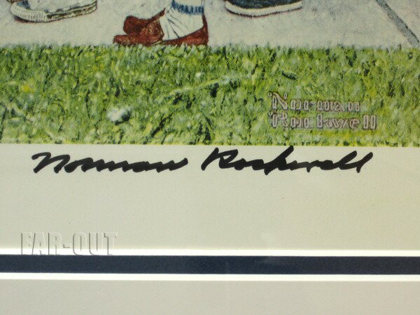 Norman Rockwell ノーマン・ロックウェル 「 Moving Day 」 直筆サイン入り アート フレーム入り コロタイプ版画 -  FAR-OUT