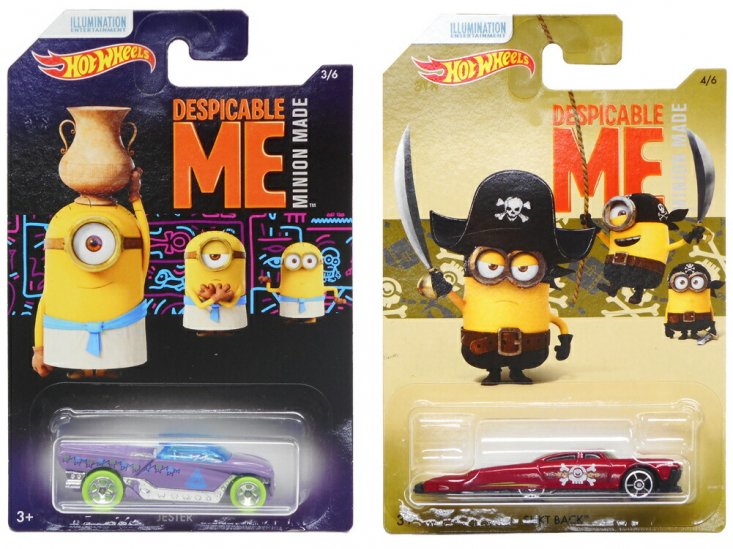 ホットウィール 怪盗グルーの月泥棒 ミニオン 6点セット メタルダイキャストカー Hot Wheels DESPICABLE ME 【セール】 -  FAR-OUT