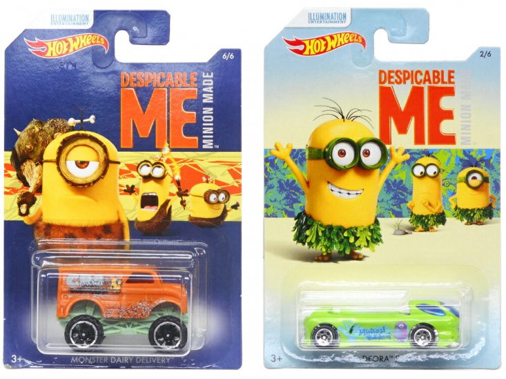 ホットウィール 怪盗グルーの月泥棒 ミニオン 6点セット メタルダイキャストカー Hot Wheels DESPICABLE ME 【セール】 -  FAR-OUT