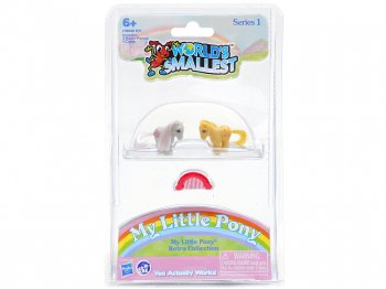 WORLD'S SMALLEST マイリトルポニー レトロキャラクター ミニチュア ホワイト＆イエロー フィギュア My Little Pony Retro Collection