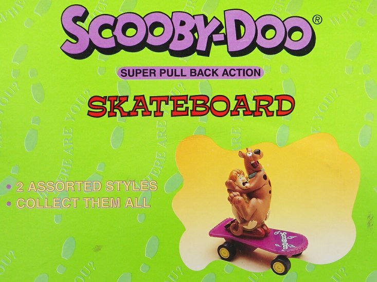 スクービー・ドゥー w/ シャギー プルバック スケートボード フィギュア 1996年 ハンナ・バーベラ Scooby-Doo Shaggy Pull  Back Skateboard Hanna-Ba - FAR-OUT