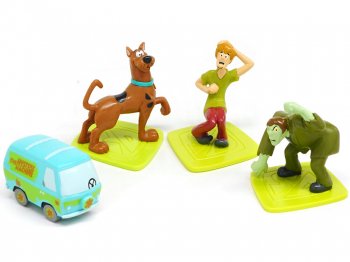 スクービー・ドゥー PVCフィギュア 4点コンプリートセット アプローズ社 1998年 ハンナ・バーベラ Scooby-Doon Applause Hanna-Barbera
