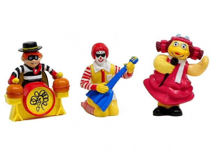 マクドナルド たのしいマックバンド キャラクター アクションフィギュア 3点セット 1993年 ミールトイ ハッピーセット McDonald's -  FAR-OUT