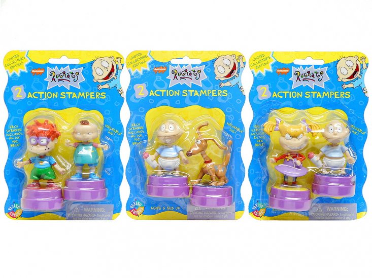 ラグラッツ アクション スタンパーズ PVCフィギュア 3点コンプリートセット 1997年 ニコロデオン スタンプ Nickelodeon  Rugrats Action Stampers Set - FAR-OUT