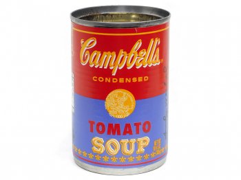 アンディ・ウォーホル キャンベルスープ 空缶 レッド & ブルー トマト 2012年 記念限定版 Andy Warhol Campbell's Soup Can