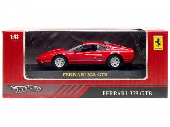 ホットウィール フェラーリ 328 GTB メタルダイキャストカー ベース付き 1/43スケール レッド 赤 2009年 Hot Wheels Ferrari 328 GT(R2400)