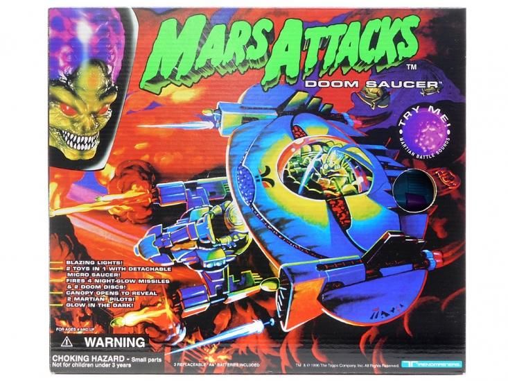 マーズ・アタック ドゥーム・ソーサー サウンド & ライトアップつき フィギュア 1996年 円盤 Mars Attacks Doom Saucer  - FAR-OUT