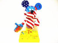 ミッキー75周年 インスピレーション フィギュア Mickey Celebrates Our Freedom アメリカ国旗 ディズニー InspEARations of Mickey Mouse