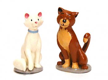 アリストキャット ダッチェス&オマリー メタルフィギュア 2点セット おしゃれキャット ヴィンテージ 1970年代 ディズニーキャット 猫
