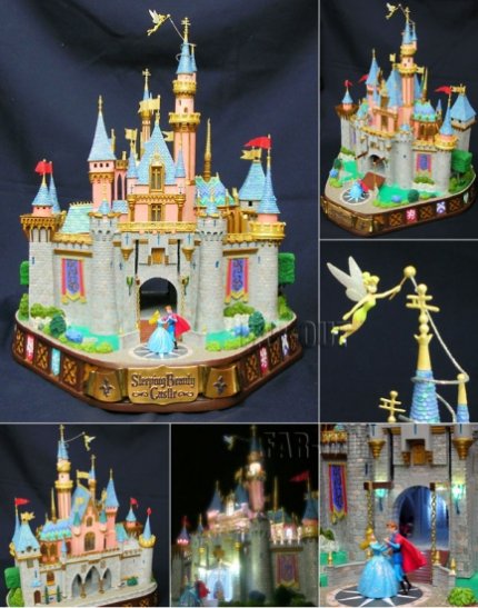 スリーピングビューティー キャッスル お城 ライトアップ ビッグフィギュア ディズニーランド フィギュアリン Disneyland Sleeping Beauty Castle Usa 在庫 Far Out