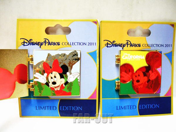 D23 Expo USA 2011 ミニー DCA パークコレクション 開閉式 ピンズ