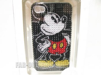 ディズニー ミッキーマウス ラインストーンスタイル iPhone4/4S ケース テーマパーク限定 スマートフォン スマホケース 【セール】