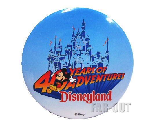 DL ディズニーランド 40周年記念 40 Years of Adventures ミッキー 缶バッジ 缶バッチ 【セール】 - FAR-OUT