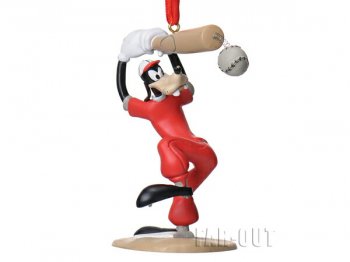 グーフィー 野球 バットを振る クリスマス オーナメント 2012年 ストア限定 ディズニー