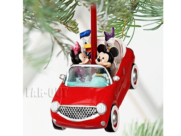 Fab4 赤い車に乗る ドライブ クリスマス オーナメント 2012年 ストア