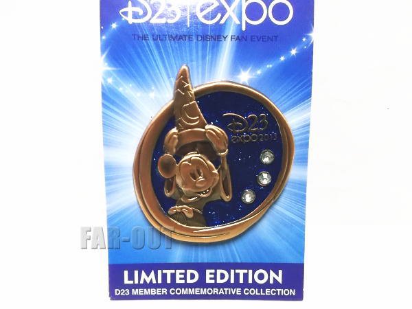 D23 Expo USA 2013 ソーサラーミッキー ゴールド 楕円型 メンバー限定