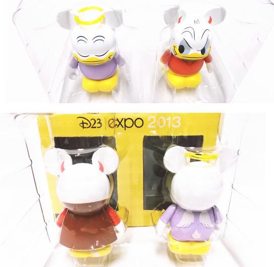 D23 Expo USA 2013 バイナルメーション ドナルド Donald's Better Self 天使と悪魔 フィギュア 2体セット ディズニー  Disney Vinylmation - FAR-OUT