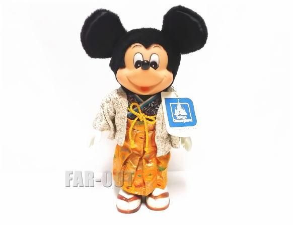 東京ディズニーランド 1983 ミッキー 紋付き袴 着物 ぬいぐるみ ドール 人形 - FAR-OUT