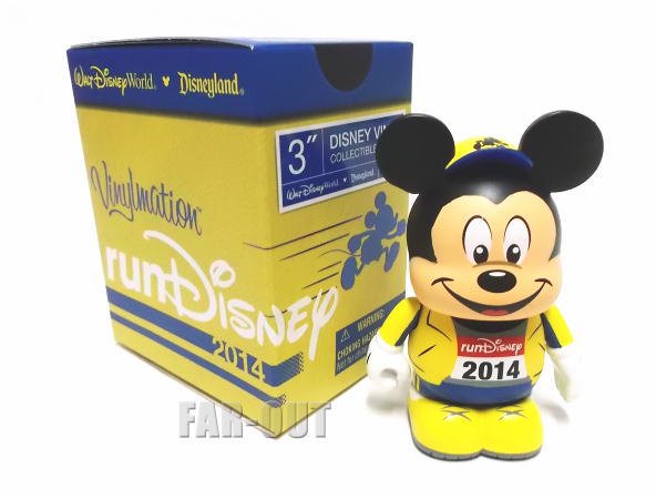 バイナルメーション runDisney 2014 ラン・ディズニー ミッキー イエロー マラソン走者 フィギュア Disney Vinylmation  【セール】 - FAR-OUT