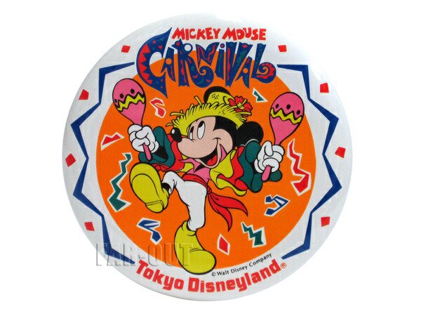 TDL ミッキー ミッキーマウスカーニバル 1991年 イベント記念 缶バッジ 缶バッチ 東京ディズニーランド - FAR-OUT