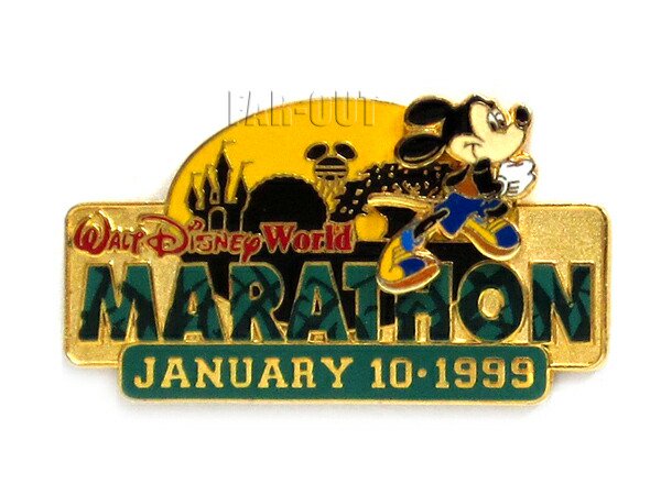 ミッキー WDW マラソン 1999 ピンズ ピンバッジ ディズニーテーマパーク Marathon Pin - FAR-OUT