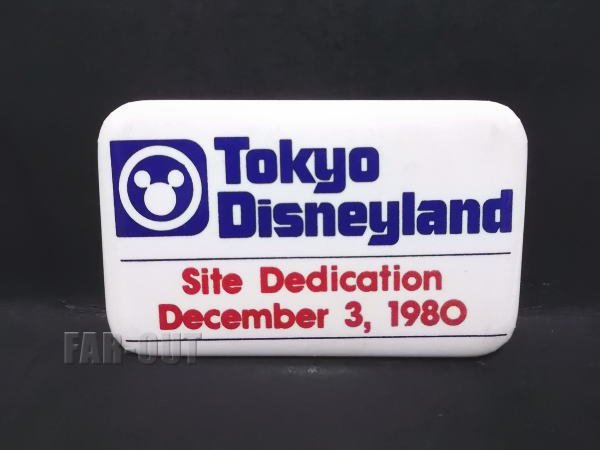 東京ディズニーランド 1980年 地鎮祭 着工記念 缶バッジ 缶バッチ
