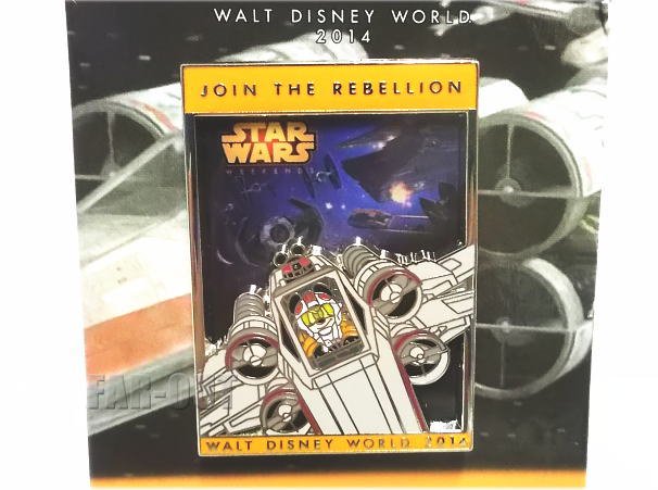 スター・ウォーズウィークエンド 2014 ロゴ ピンズ ピンバッジ ミッキー X-Wing パイロット ルーク・スカイウォーカー STAR WARS  ディズニー スターウォーズ - FAR-OUT