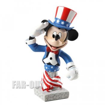 ミッキー アメリカ Patriot Mickey ミニバスト 胸像 フィギュア グランド・ジェスター・スタジオ Grand Jester Studios ディズニー フィギュアリン 